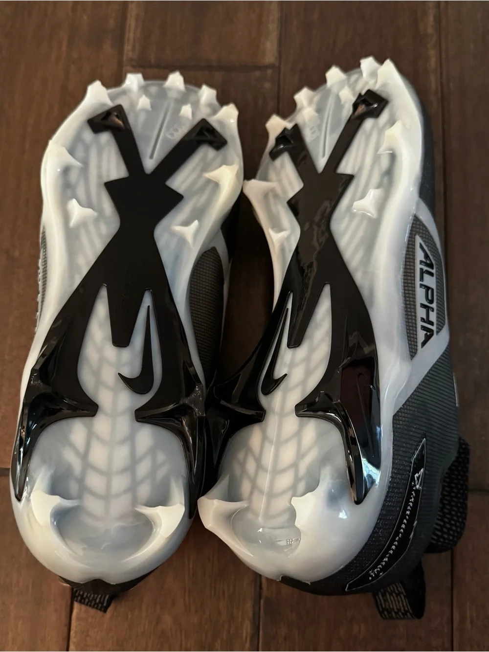Nike Alpha Menace Elite 3 Football Cleats Black Size 15 NWOT